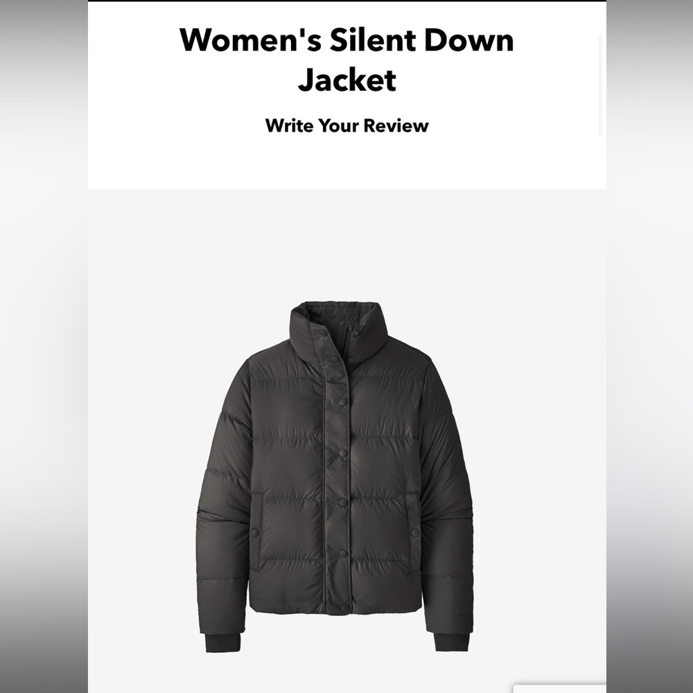 Patagonia Silent Down Puffer size M great condition!